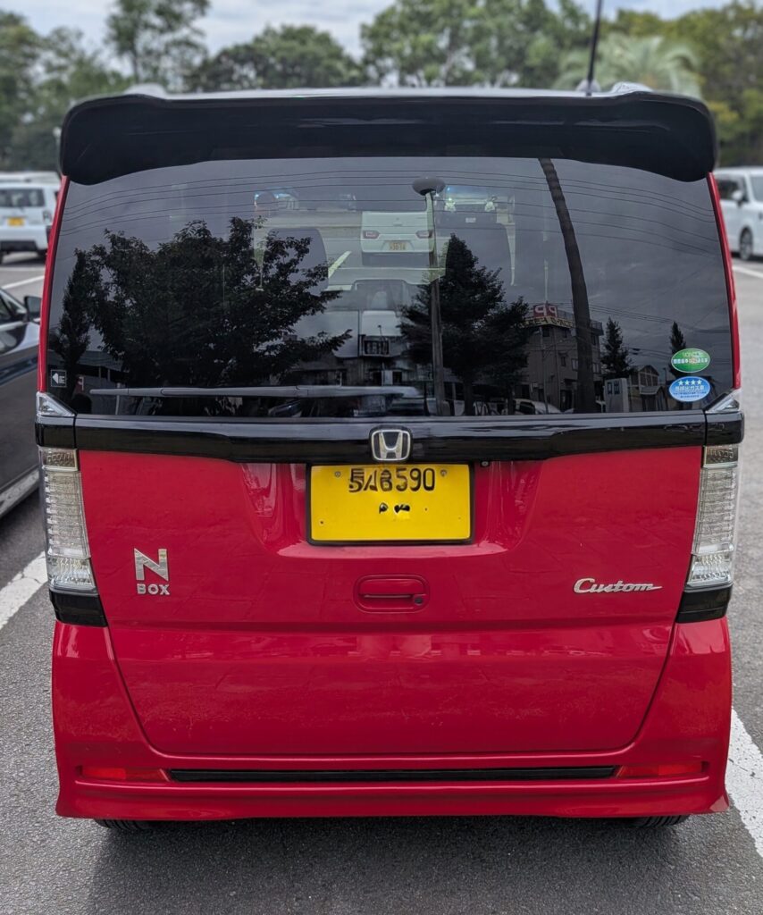 【大村市】ホンダN-BOXのスマートキー追加・スペアキー作成｜出張即日対応　後方から撮影 - 車専門鍵店カーロック 施工実績・鍵作成